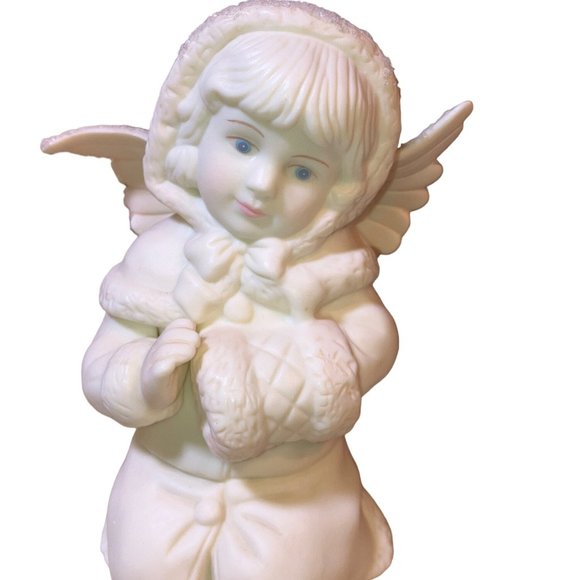 Little miracles Angel Russ Christmas Figurine Girl Porcelain Ceramic Collectible - Picture 2 of 14